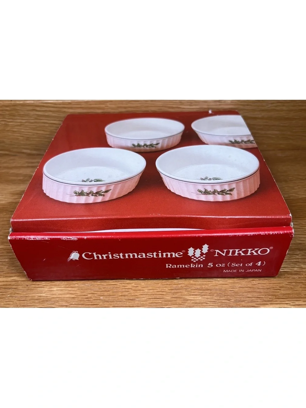 Nikko Christmastime Classic Collection Ramekin Set of 4, 5 oz